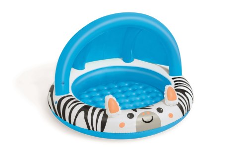 Bestway 52559 Basenik dmuchany z daszkiem i pompowanym dnem Zebra 97cm x 66cm Bestway 52559 Basenik dmuchany z daszkiem i pompowanym dnem Zebra 97cm x 66cm