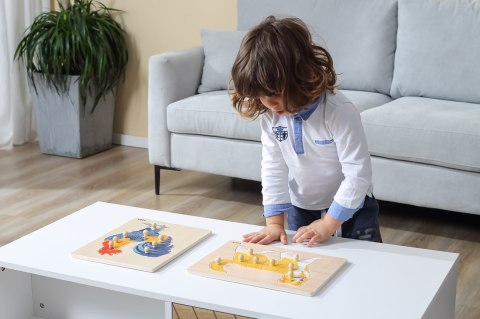 Viga 44611 Puzzle na podkładce z uchwytami - Pies Viga 44611 Puzzle na podkładce z uchwytami - Pies
