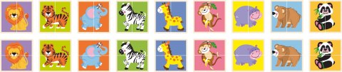 Viga 50842 Puzzle dopasowanka - dzikie zwierzęta Viga 50842 Puzzle dopasowanka - dzikie zwierzęta
