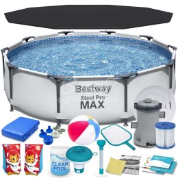 Basen ogrodowy stelażowy 305 x 76 cm 17w1 Bestway