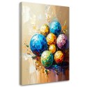 Obraz do salonu, Kolorowe Kule Plamy efekt farby olejnej - 40x60