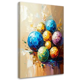 Obraz do salonu, Kolorowe Kule Plamy efekt farby olejnej - 40x60