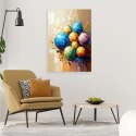Obraz do salonu, Kolorowe Kule Plamy efekt farby olejnej - 40x60