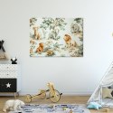 Obraz dziecięcy na ścianę, Słonie Lwy Dżungla - 90x60