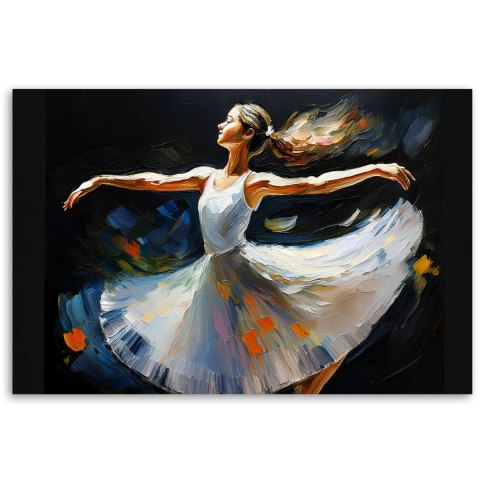 Obraz na płótnie, Baletnica Kobieta Taniec - 100x70 Obraz na płótnie, Baletnica Kobieta Taniec - 100x70