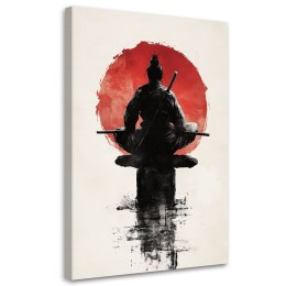 Obraz na płótnie, Japoński Samuraj Wojownik - 40x60