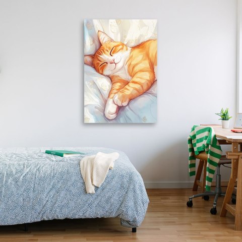 Obraz na płótnie, Kot Zwierzę Abstrakcja - 40x60 Obraz na płótnie, Kot Zwierzę Abstrakcja - 40x60