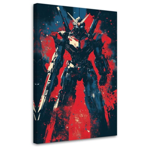 Obraz na płótnie, Robot Mech Abstrakcja - 40x60 Obraz na płótnie, Robot Mech Abstrakcja - 40x60