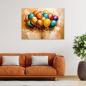Obraz na płótnie do pokoju dziecka, Kolorowe Balony - 100x70
