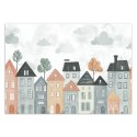 Fototapeta do pokoju dziecka, Kolorowe domy miasto - 450x315