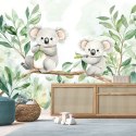 Fototapeta do pokoju dziecka, Misie Koala Liście eukaliptusa - 150x105