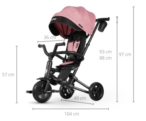 Qplay Rowerek Trójkołowy Nova Niello Pink Qplay Rowerek Trójkołowy Nova Niello Pink
