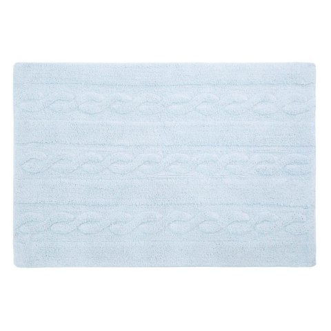 Lorena Canals Dywan bawełniany Trenzas Soft Blue Small 80 x 120 cm Lorena Canals Dywan bawełniany Trenzas Soft Blue Small 80 x 120 cm
