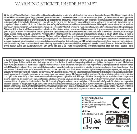 KASK SPORTOWY STITCH - ROZM. M KASK SPORTOWY STITCH - ROZM. M