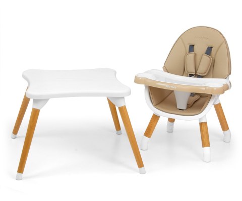 Krzesełko do karmienia 2w1 Malmo Beige Krzesełko do karmienia 2w1 Malmo Beige