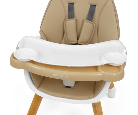 Krzesełko do karmienia 2w1 Malmo Beige Krzesełko do karmienia 2w1 Malmo Beige