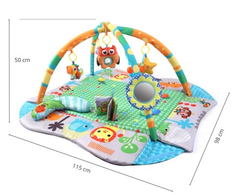 TinyMini JL628-1B Mata edukacyjna 4w1 Dżungla TinyMini JL628-1B Mata edukacyjna 4w1 Dżungla