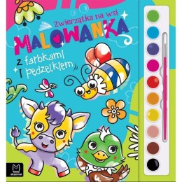 Kolorowanka z farbkami na wsi AKSJOMAT AKSJOMAT