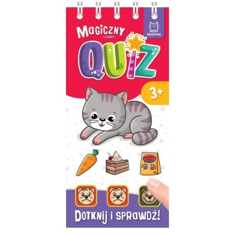 Magiczny quiz z kotkiem 3+ AKSJOMAT AKSJOMAT Magiczny quiz z kotkiem 3+ AKSJOMAT AKSJOMAT