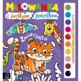Malowanka z farbkami zwierzęta AKSJOMAT AKSJOMAT