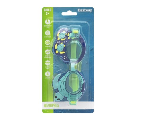 Bestway 21080 Okulary do pływania AquaPals Żółw Bestway 21080 Okulary do pływania AquaPals Żółw