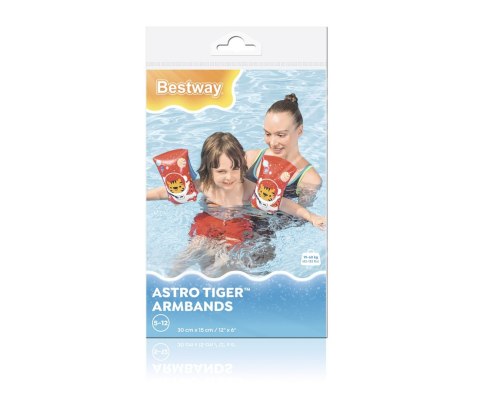 Bestway 32102 Rękawki do nauki pływania Tygrys Kosmonauta 30cm x 15cm Bestway 32102 Rękawki do nauki pływania Tygrys Kosmonauta 30cm x 15cm