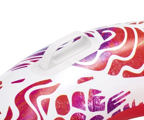 Bestway 36084 Koło do pływania z uchwytami Zawijasy Czerwono-Żółte 91cm Bestway 36084 Koło do pływania z uchwytami Zawijasy Czerwono-Żółte 91cm