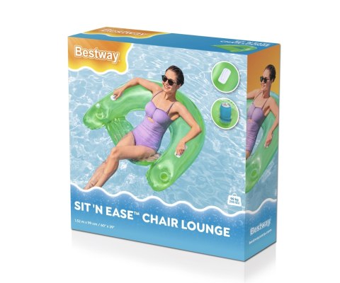 Bestway 43118 Fotel do pływania Sit'n Ease z uchwytami Zielone 1.52m x 0.99m Bestway 43118 Fotel do pływania Sit'n Ease z uchwytami Zielone 1.52m x 0.99m