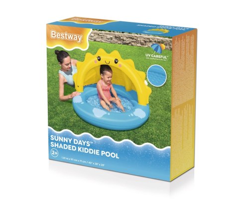 Bestway 52637 Basenik dmuchany z daszkiem i pompowanym dnem Słoneczko 1.01m x 97cm x 71cm Bestway 52637 Basenik dmuchany z daszkiem i pompowanym dnem Słoneczko 1.01m x 97cm x 71cm