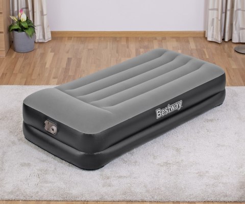 Bestway 67401 Materac dmuchany turystyczny z wbudowaną pompą powietrza Tritech Twin 1.91m x 0.97m x Bestway 67401 Materac dmuchany turystyczny z wbudowaną pompą powietrza Tritech Twin 1.91m x 0.97m x