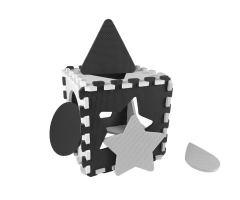 Mata piankowa puzzle Jolly 4x4 Shapes - Grey Mata piankowa puzzle Jolly 4x4 Shapes - Grey