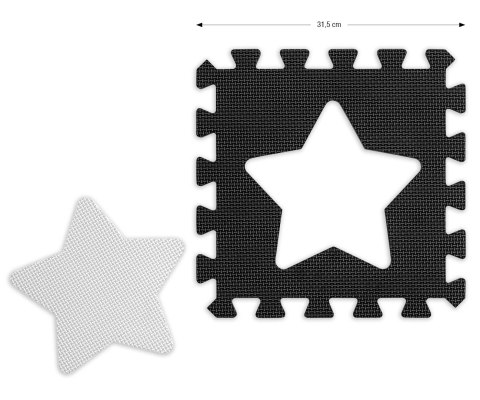 Mata piankowa puzzle Jolly 4x4 Shapes - Grey Mata piankowa puzzle Jolly 4x4 Shapes - Grey