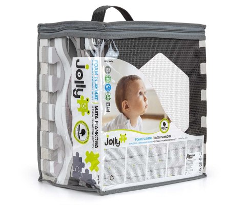 Mata piankowa puzzle Jolly 4x4 Shapes - Grey Mata piankowa puzzle Jolly 4x4 Shapes - Grey