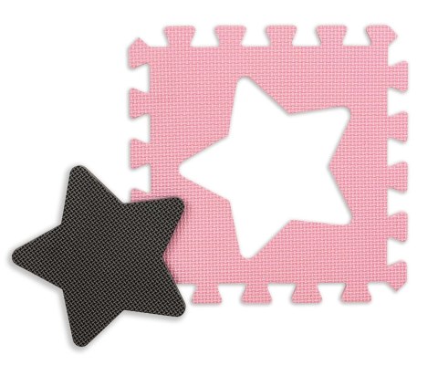 Mata piankowa puzzle Jolly 4x4 Shapes - Pink Grey Mata piankowa puzzle Jolly 4x4 Shapes - Pink Grey