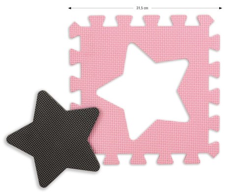 Mata piankowa puzzle Jolly 4x4 Shapes - Pink Grey Mata piankowa puzzle Jolly 4x4 Shapes - Pink Grey