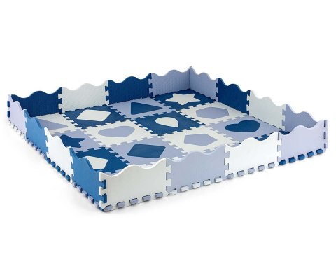 Milly Mally Mata piankowa puzzle Jolly 4x4 Shapes - Blue Milly Mally Mata piankowa puzzle Jolly 4x4 Shapes - Blue