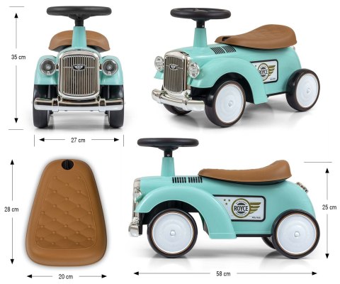 Milly Mally Pojazd Royce Mint Milly Mally Pojazd Royce Mint