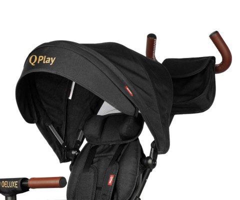 Qplay Rowerek Trójkołowy Rito Deluxe Rubber Black Qplay Rowerek Trójkołowy Rito Deluxe Rubber Black