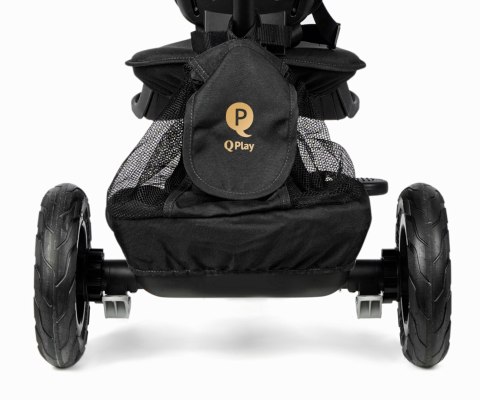 Qplay Rowerek Trójkołowy Rito Deluxe Rubber Black Qplay Rowerek Trójkołowy Rito Deluxe Rubber Black