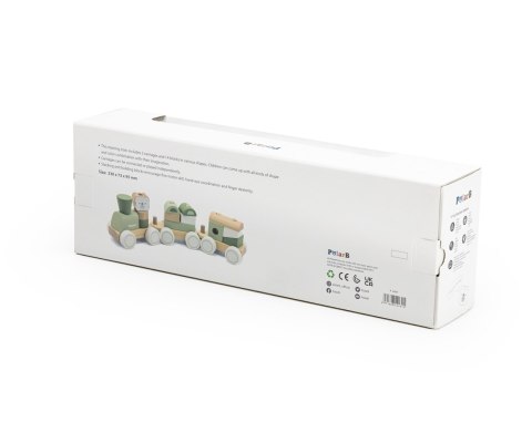 Viga 44231 PolarB Zielona kolejka z klockami Viga 44231 PolarB Zielona kolejka z klockami