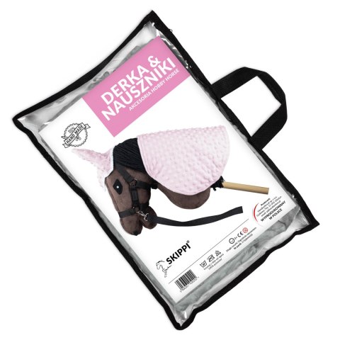 Derka i nauszniki Skippi dla Hobby Horse - różowy - uniwersalny rozmiar Derka i nauszniki Skippi dla Hobby Horse - różowy - uniwersalny rozmiar