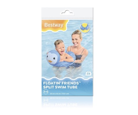 Bestway 36405 Kółko do pływania Pingwin 50cm x 46cm Bestway 36405 Kółko do pływania Pingwin 50cm x 46cm