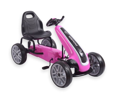 Milly Mally Gokart na pedały Power Pink Milly Mally Gokart na pedały Power Pink