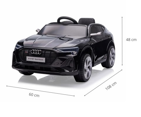 Milly Mally Pojazd na akumulator Audi E-Tron Sportback 4x4 Black Milly Mally Pojazd na akumulator Audi E-Tron Sportback 4x4 Black