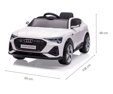 Milly Mally Pojazd na akumulator Audi E-Tron Sportback 4x4 White Milly Mally Pojazd na akumulator Audi E-Tron Sportback 4x4 White