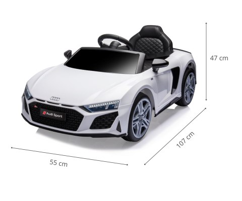 Milly Mally Pojazd na akumulator Audi R8 Spyder White Milly Mally Pojazd na akumulator Audi R8 Spyder White