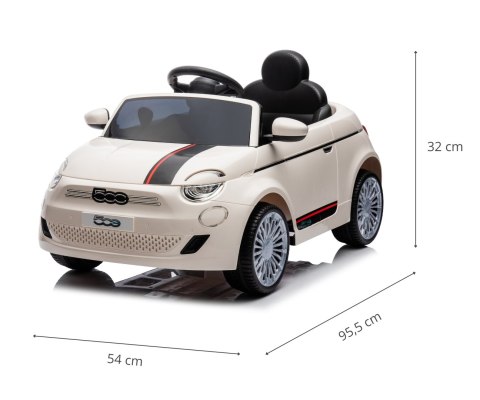 Milly Mally Pojazd na akumulator Fiat 500e White Milly Mally Pojazd na akumulator Fiat 500e White