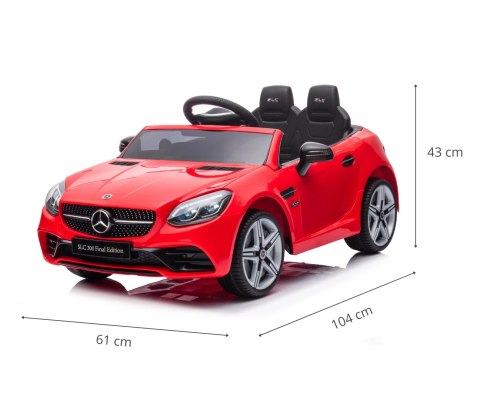 Milly Mally Pojazd na akumulator Mercedes-Benz SLC Red Milly Mally Pojazd na akumulator Mercedes-Benz SLC Red