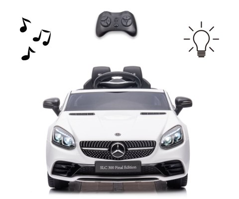 Milly Mally Pojazd na akumulator Mercedes-Benz SLC White Milly Mally Pojazd na akumulator Mercedes-Benz SLC White