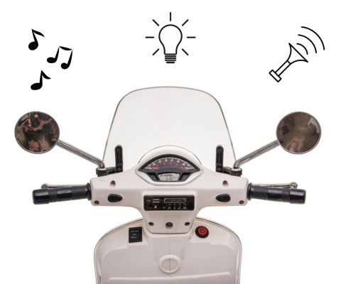 Milly Mally Pojazd na akumulator Vespa GTS Super White Milly Mally Pojazd na akumulator Vespa GTS Super White
